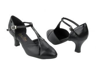 dansschoenen zwart leder  